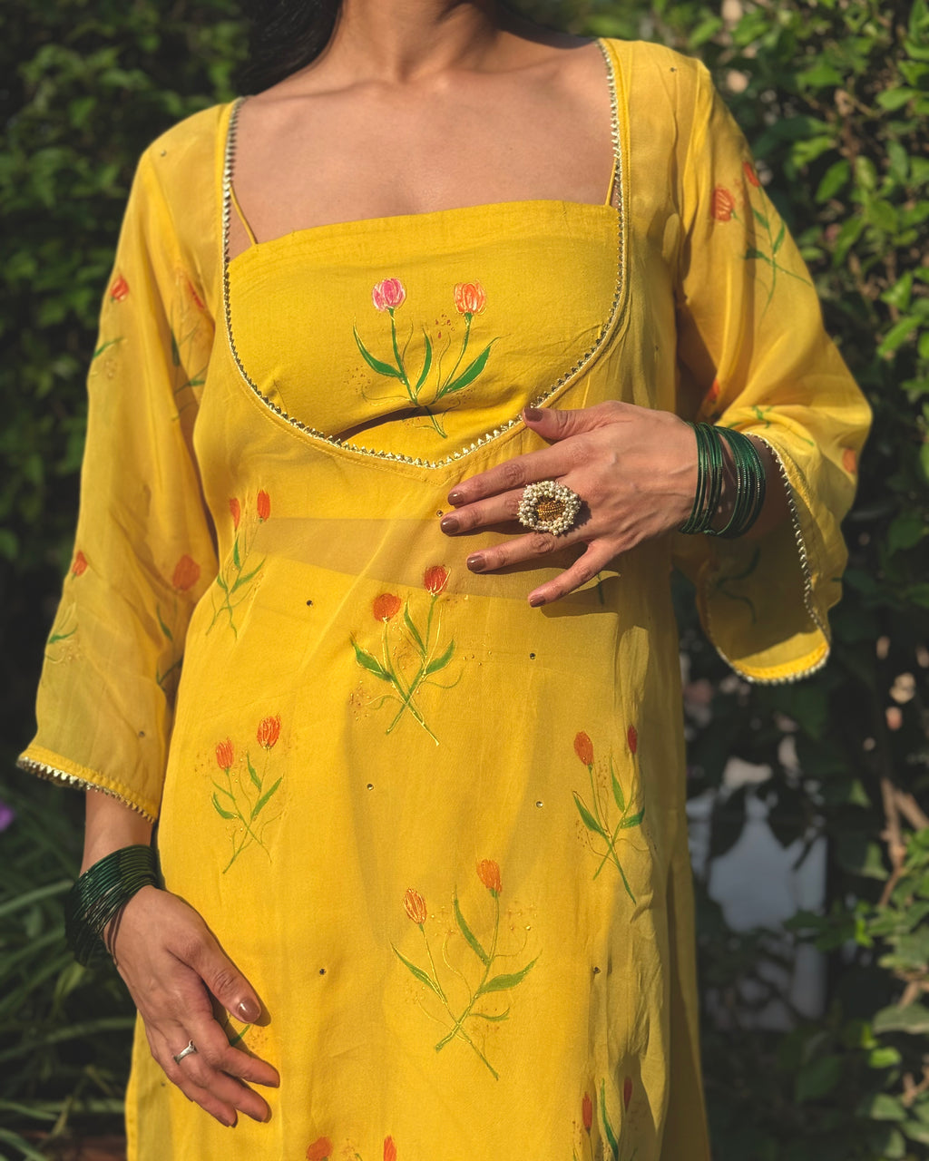 Sunheri - Pheran Set